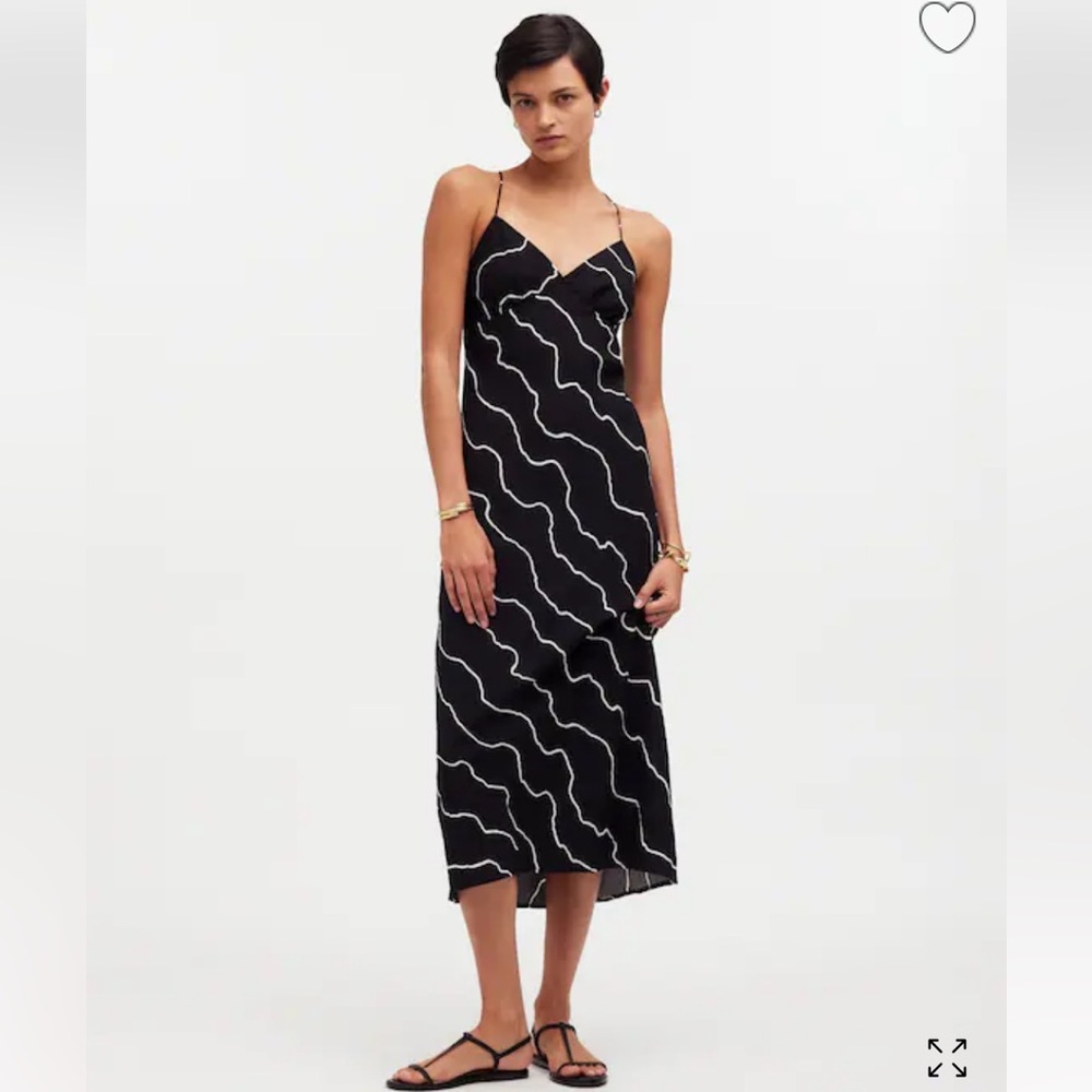 Madewell Black and White Maxi Dress